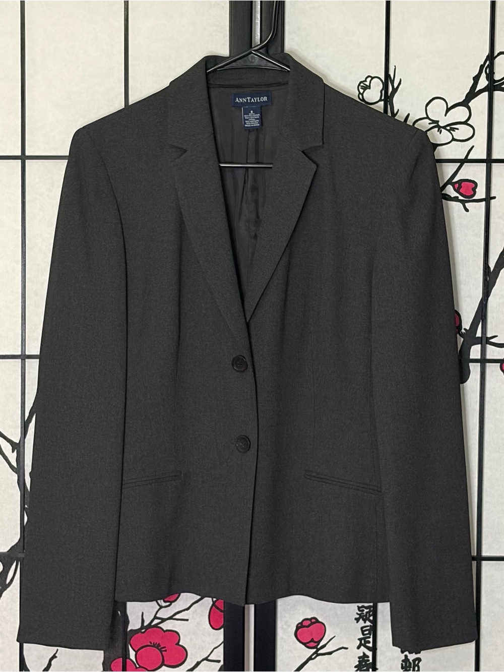Ann Taylor Charcoal Two-Button Women's Blazer